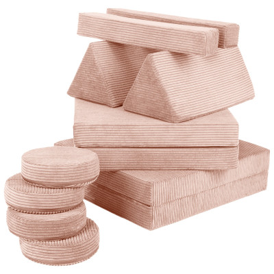 Modulare Kindersofa und Großbausteine-Set 2-in-1